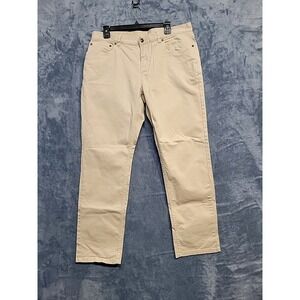 Brooks Brothers 1818 36x 30 Stone Beige Stretch Cotton Twill 5 Pocket Jeans